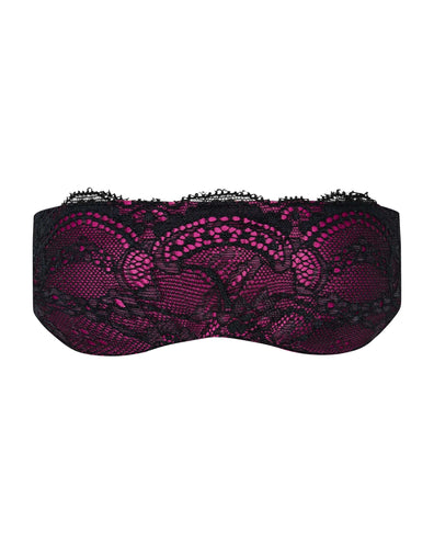 Mască pentru ochi Roseberry – accesoriu erotic din satin și dantelă, mărime universală (one size) SOLLUXE Every box holds joy - unbox it!